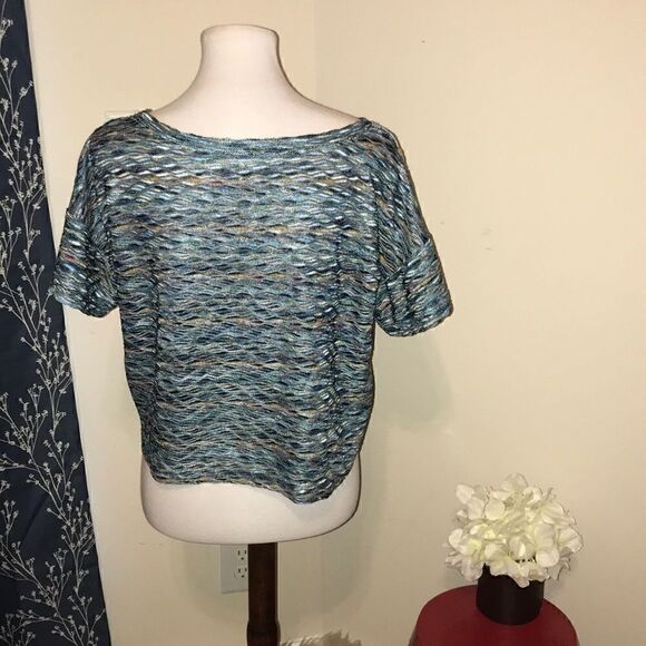 Free People Multi-Color Boxy Top - Picture 3 of 10